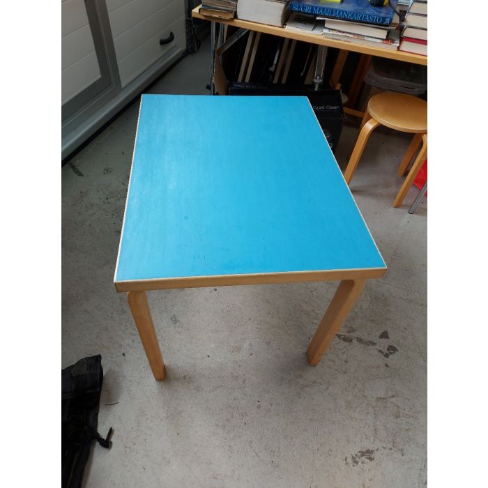 Artek pöytä, sininen 80x60x60 cm