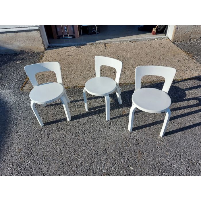 Artek N65 valkoinen lasten tuoli 