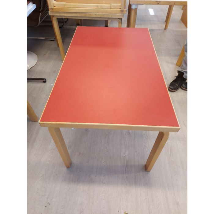 Artek 80B pöytä, punainen (2)
