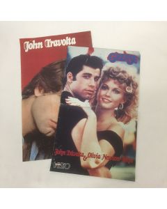 Vanhoja julisteita ja lehtien keräilykuvia; Grease, V, Muppetit, John Travolta, ym.